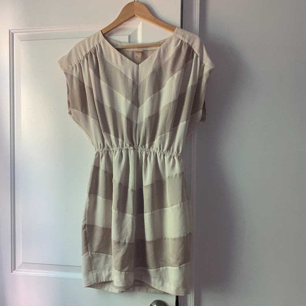 H&M (size 6) diagonal striped dress